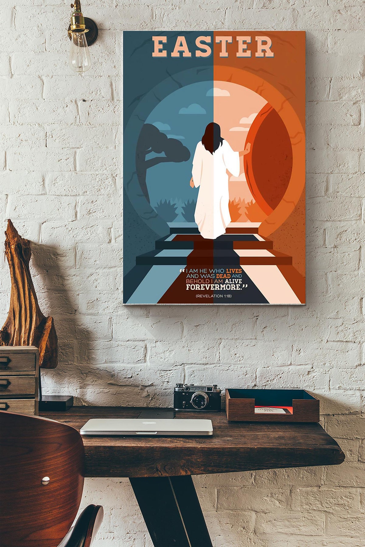 Easter Behold I Am Alive Forevermore Canvas Ideas, Canvas Hanging Prints,  Gift Idea Framed Prints, Canvas