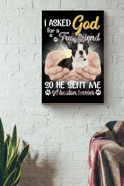 God Send Me A Boston Gift For You Wrapped Canvas