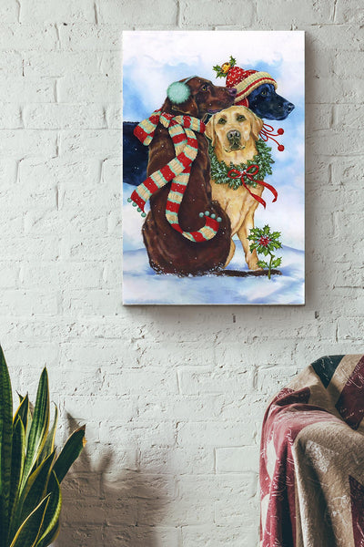 Chrismast Dogs German Sheprador Canvas Ideas, Canvas Hanging Prints,  Gift Idea Framed Prints, Canvas
