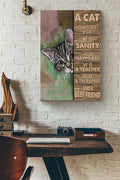 A Cat Is Not Just A Cat He Is A Best Friend Canvas Ideas, Canvas Hanging Prints,  Gift Idea Framed Prints, Canvas