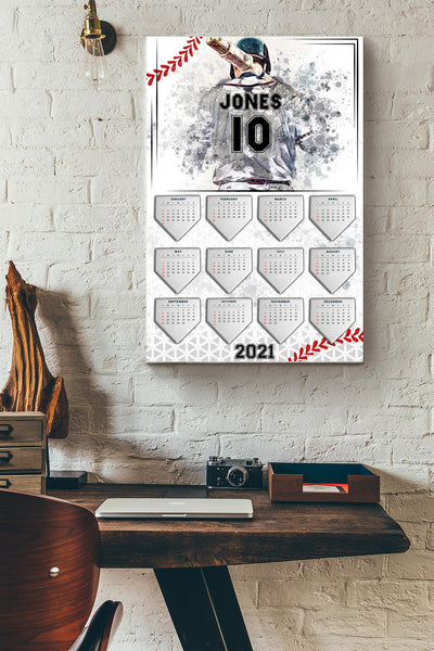 Baseball Players Calendar 2021 Canvas Ideas, Canvas Hanging Prints,  Gift Idea Framed Prints, Canvas