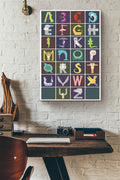 Alphabet Spelling Animals Styles Teacher Canvas Ideas, Canvas Hanging Prints,  Gift Idea Framed Prints, Canvas