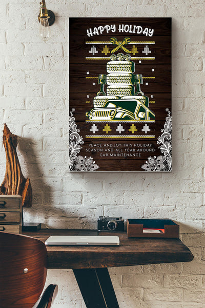 Happy Holiday International Workers Day Mechanic Canvas Ideas, Canvas Hanging Prints,  Gift Idea Framed Prints, Canvas