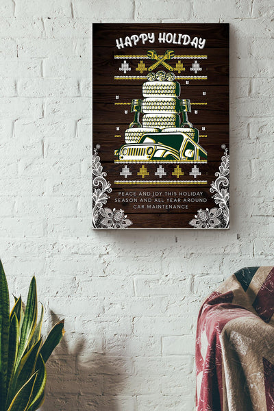Happy Holiday International Workers Day Mechanic Canvas Ideas, Canvas Hanging Prints,  Gift Idea Framed Prints, Canvas