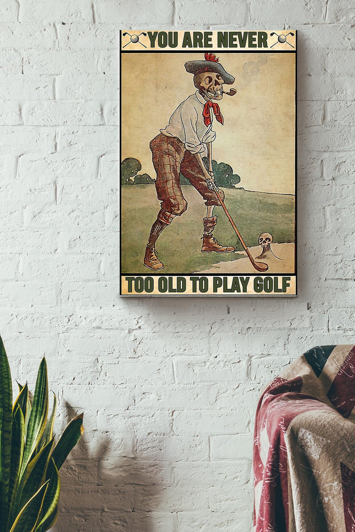 Golf You Are Never Too Old Wrapped Canvas