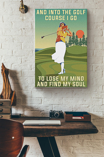 Find My Soul Golf Course Wrapped Canvas