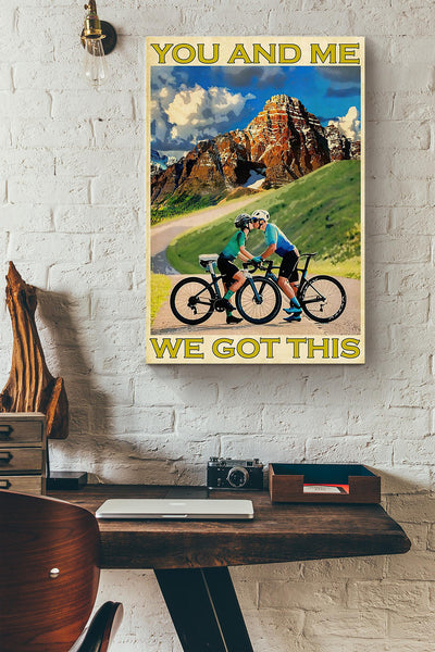 Cycling Couple We Got This Canvas Ideas, Canvas Hanging Prints,  Gift Idea Framed Prints, Canvas