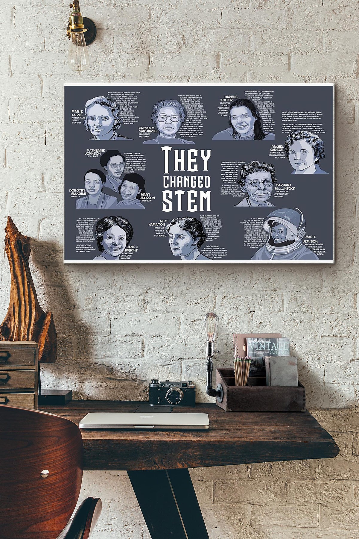 Famous Women In Science They Changed Stem Canvas Ideas, Canvas Hanging Prints,  Gift Idea Framed Prints, Canvas