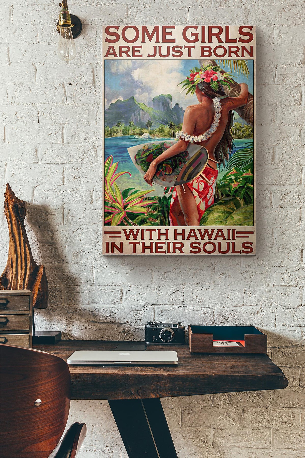 Best Some Girls Are Just Born With Hawaii In Their Souls Canvas Ideas, Canvas Hanging Prints,  Gift Idea Framed Prints, Canvas