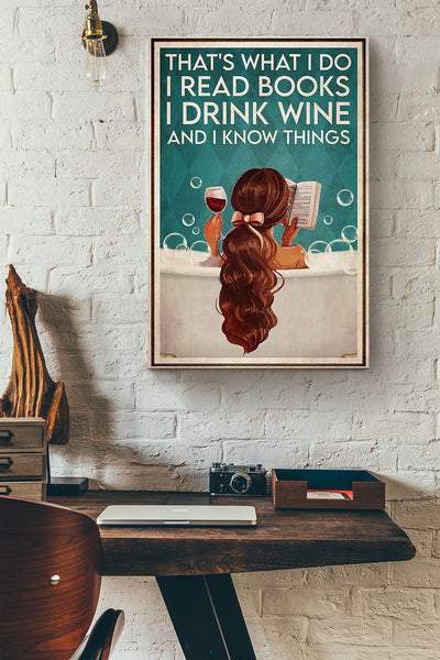 Girl Reading Drinking Wine In Bathtub Canvas Ideas, Canvas Hanging Prints,  Gift Idea Framed Prints, Canvas