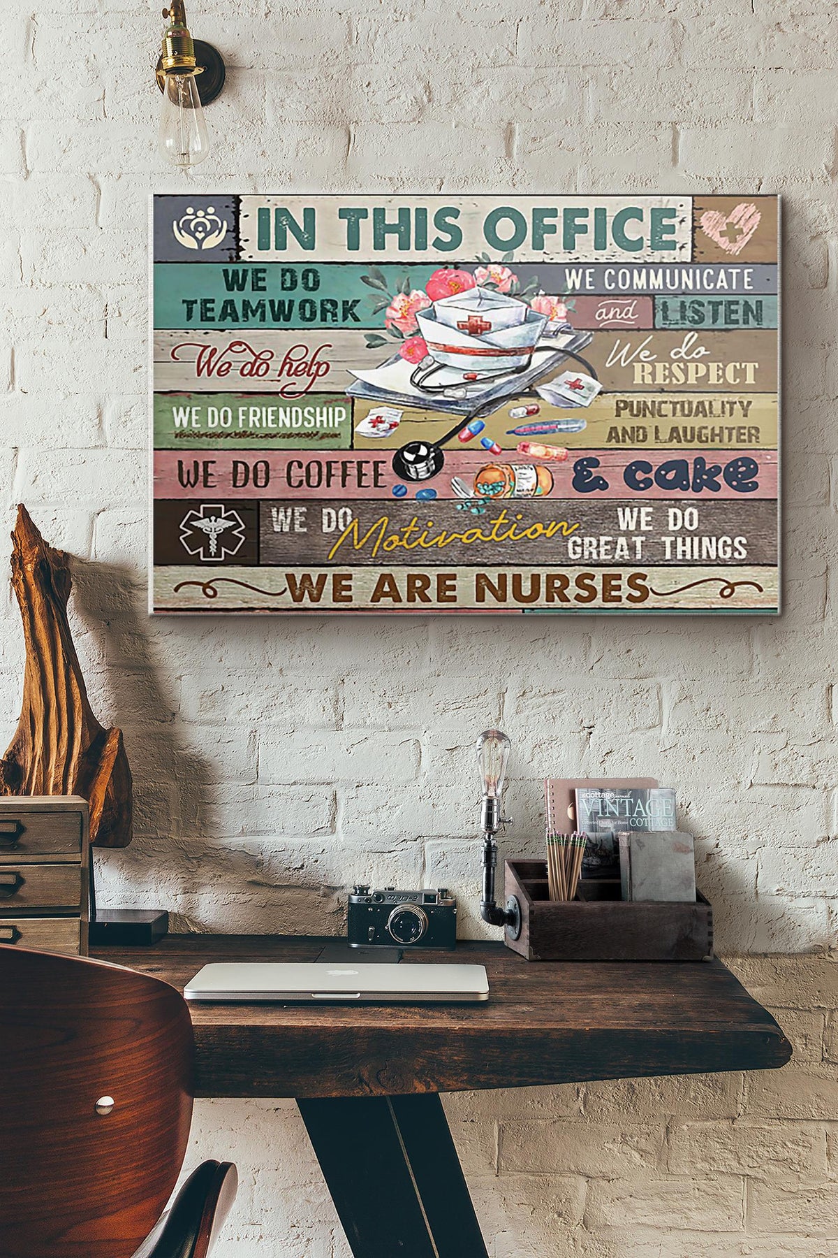 In This Office We Are Nurses Canvas Ideas, Canvas Hanging Prints,  Gift Idea Framed Prints, Canvas