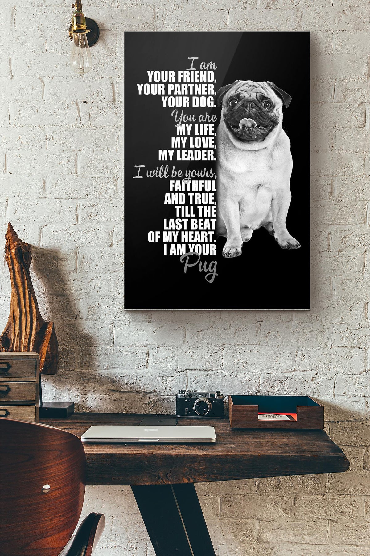 Pug Im Your Friend Canvas Ideas, Canvas Hanging Prints,  Gift Idea Framed Prints, Canvas