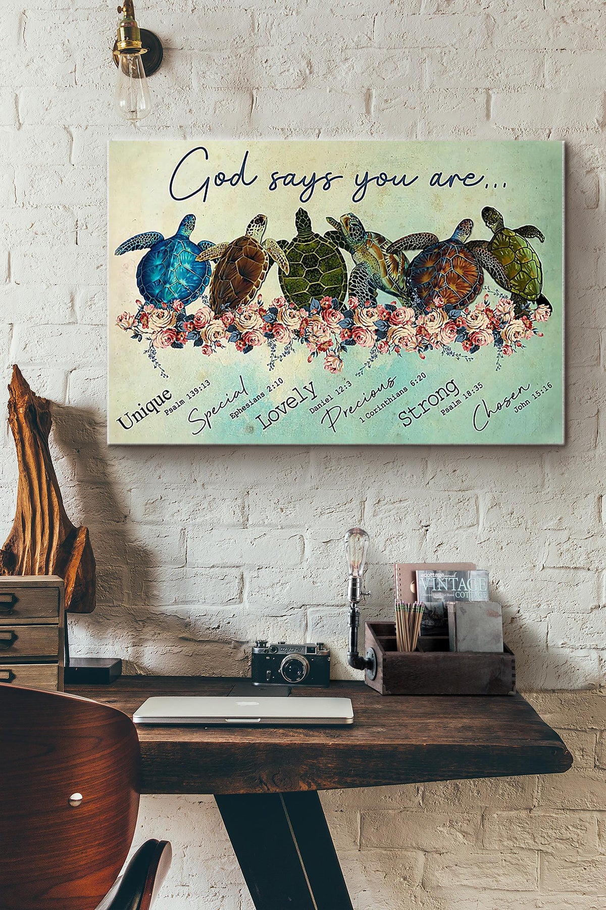 Sea Turtles God Says You Are Special Lovely Precious Strong Chosen Canvas Ideas, Canvas Hanging Prints,  Gift Idea Framed Prints, Canvas