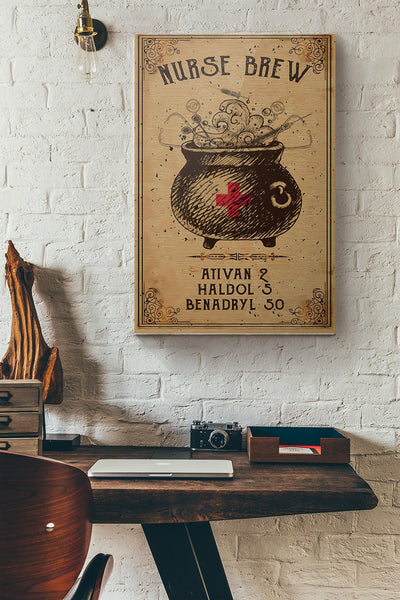 Nurse Brew Ativan 2 Haldol 5 Benadryl 50 Canvas Ideas, Canvas Hanging Prints,  Gift Idea Framed Prints, Canvas