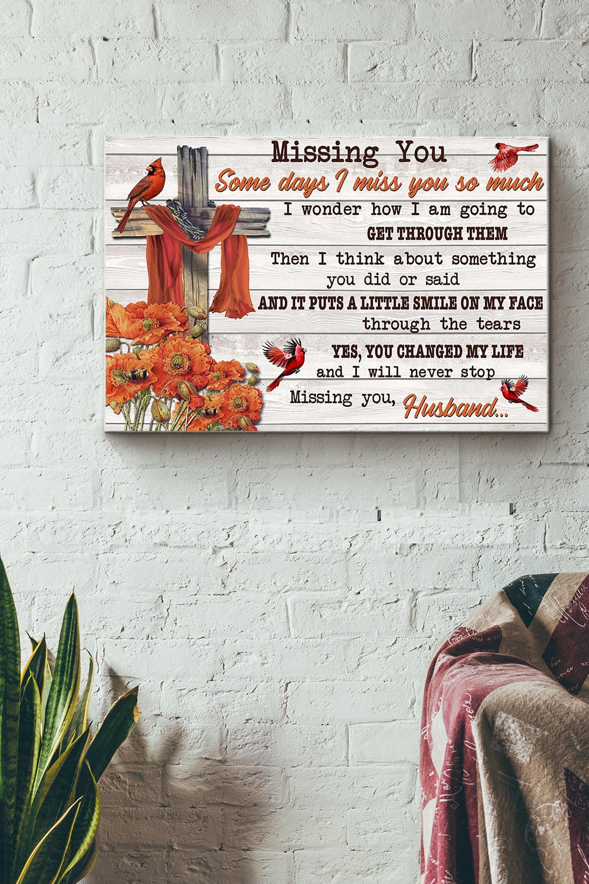 Missing You Husband Some Days I Miss You So Much Canvas Ideas, Canvas Hanging Prints,  Gift Idea Framed Prints, Canvas