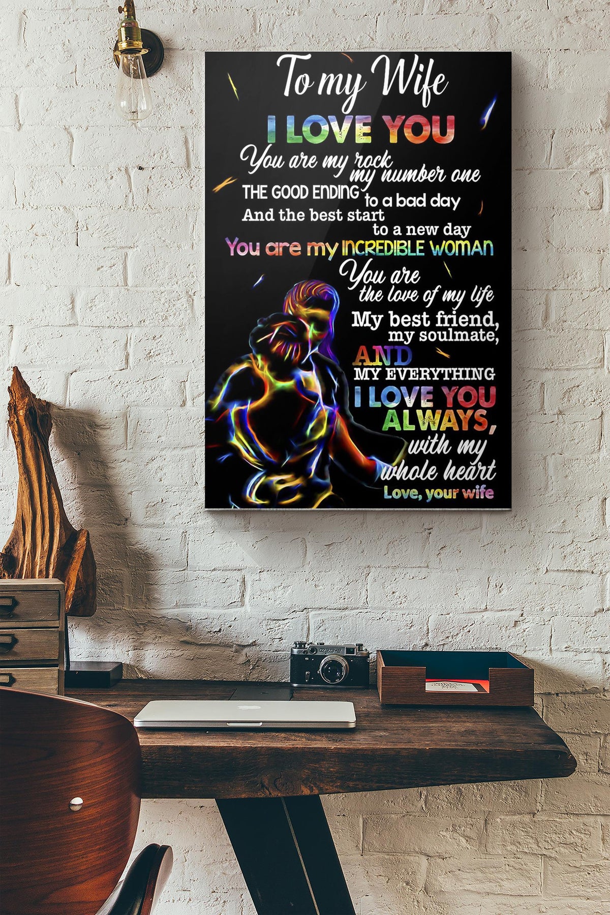 Lgbt To My Wife I Love You Canvas Ideas, Canvas Hanging Prints,  Gift Idea Framed Prints, Canvas