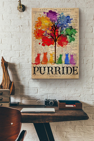Lgbt Tree Purride Cats Dictionary Canvas Ideas, Canvas Hanging Prints,  Gift Idea Framed Prints, Canvas