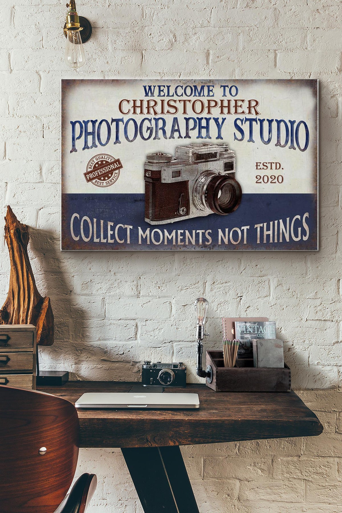 Personalized Photography Studio Collect Moments Not Things Canvas Ideas, Canvas Hanging Prints,  Gift Idea Framed Prints, Canvas