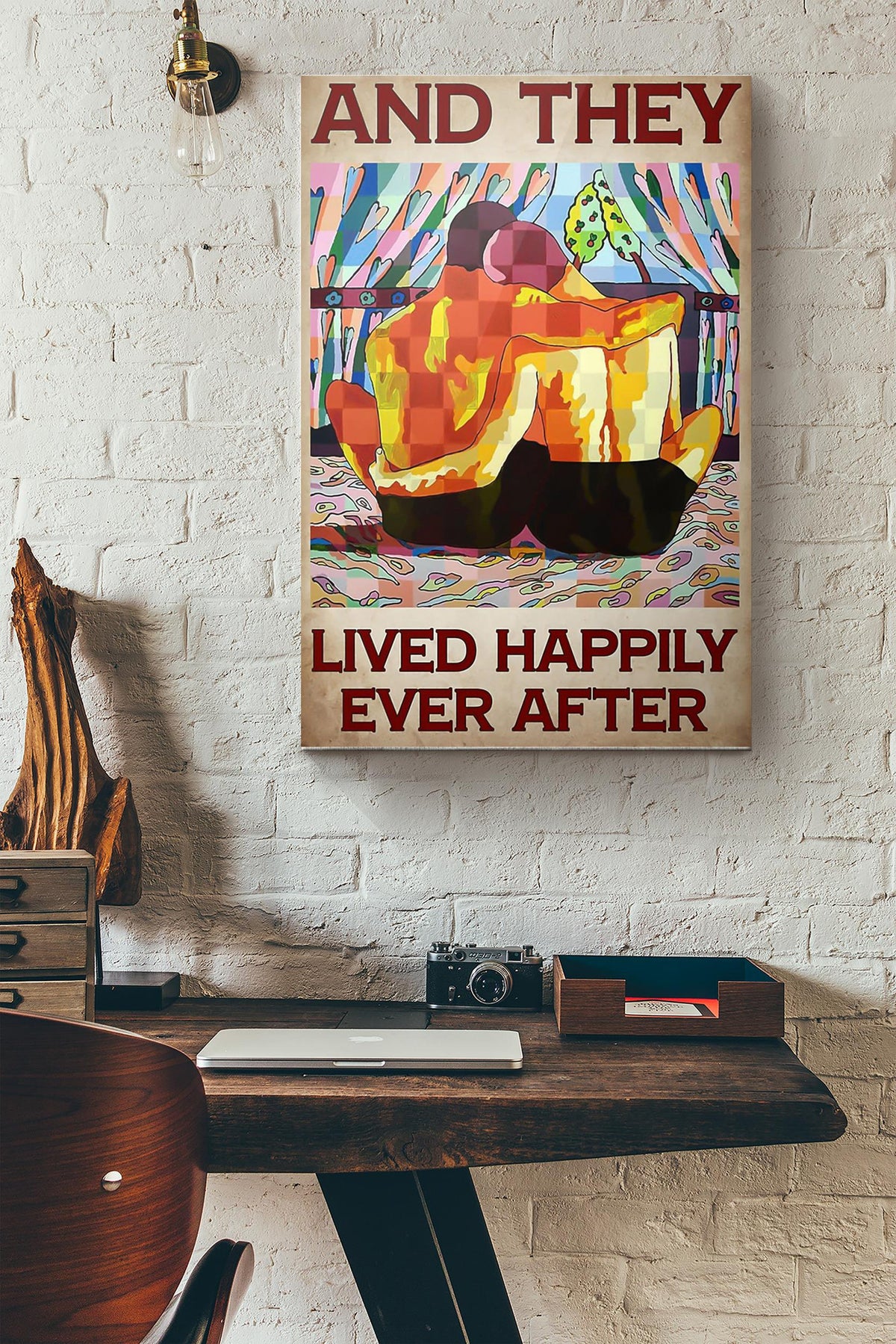 Lgbt And They Lived Happily Ever After Canvas Ideas, Canvas Hanging Prints,  Gift Idea Framed Prints, Canvas