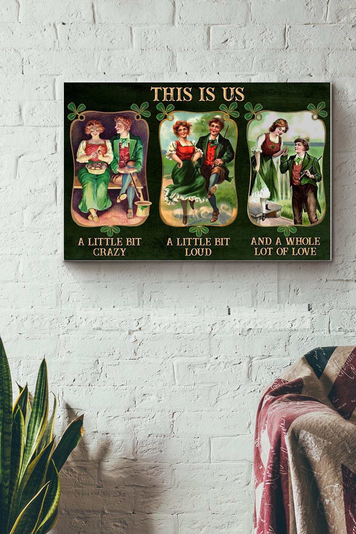 Irish Couple This Is Us Canvas Ideas, Canvas Hanging Prints,  Gift Idea Framed Prints, Canvas