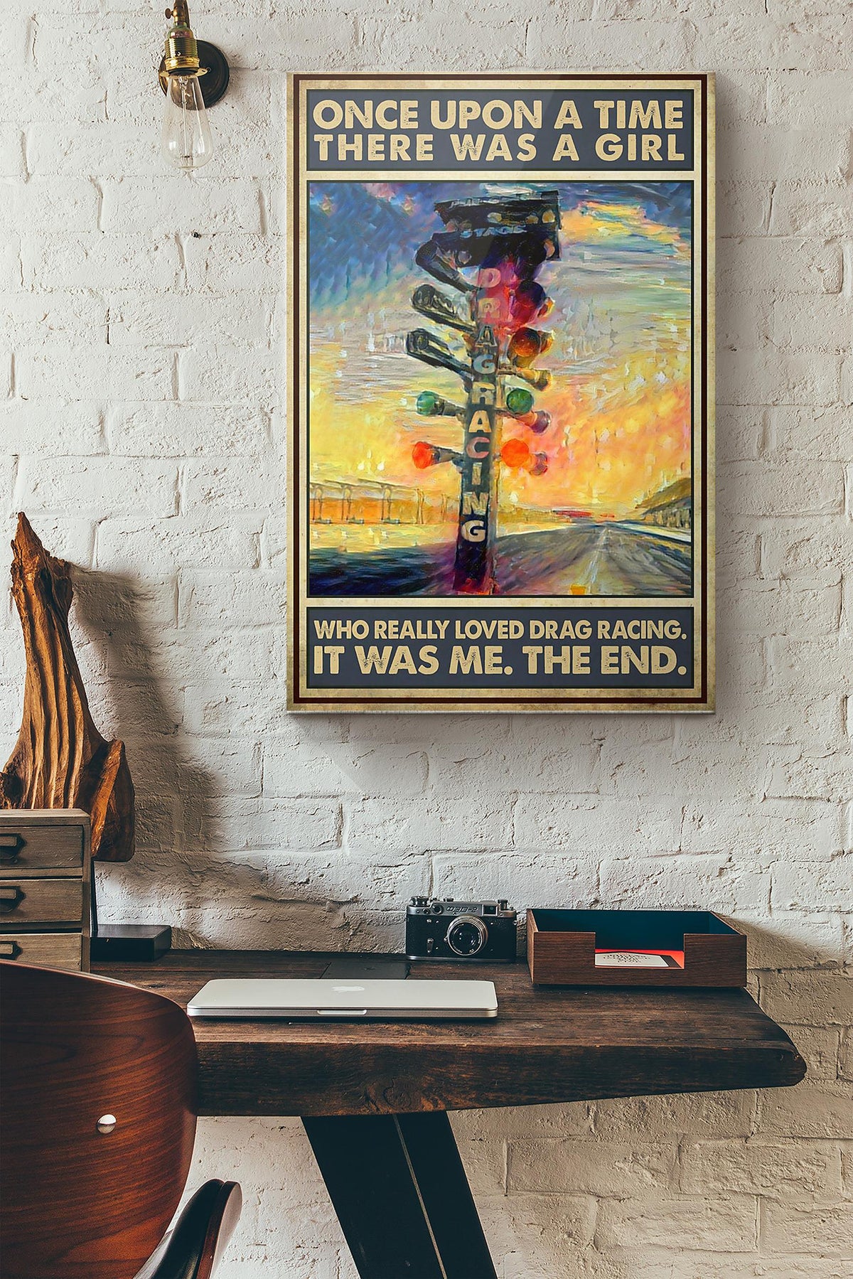 There Was A Girl Who Really Loved Drag Racing Canvas Ideas, Canvas Hanging Prints,  Gift Idea Framed Prints, Canvas