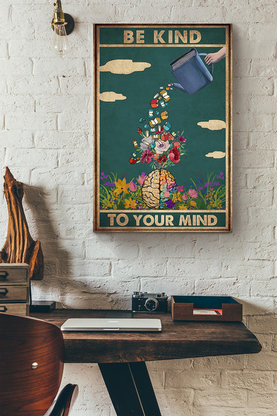 Reading Books Be Kind To Your Mind Flowers Canvas Ideas, Canvas Hanging Prints,  Gift Idea Framed Prints, Canvas