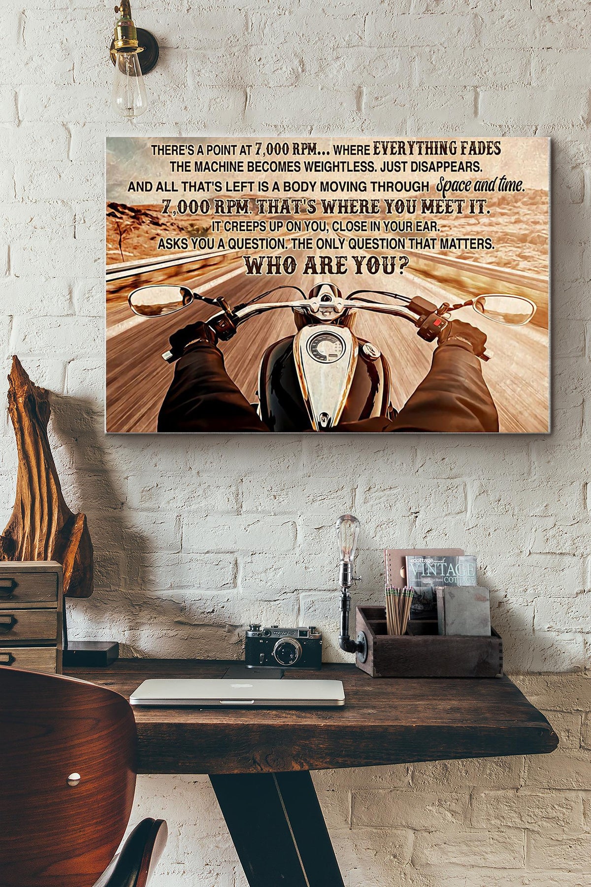 The Only Question That Matters Who Are You Motorcycle Traveling Canvas Ideas, Canvas Hanging Prints,  Gift Idea Framed Prints, Canvas