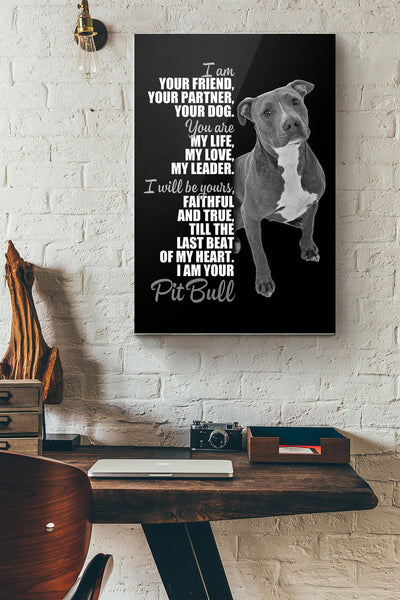 Pit Bull Im Your Friend Canvas Ideas, Canvas Hanging Prints,  Gift Idea Framed Prints, Canvas
