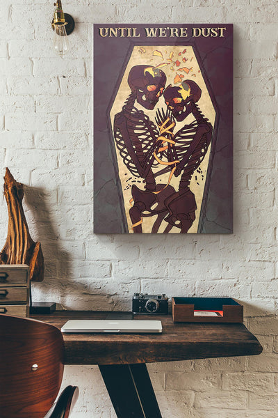 Skull Couple Until Were Dust Canvas Ideas, Canvas Hanging Prints,  Gift Idea Framed Prints, Canvas