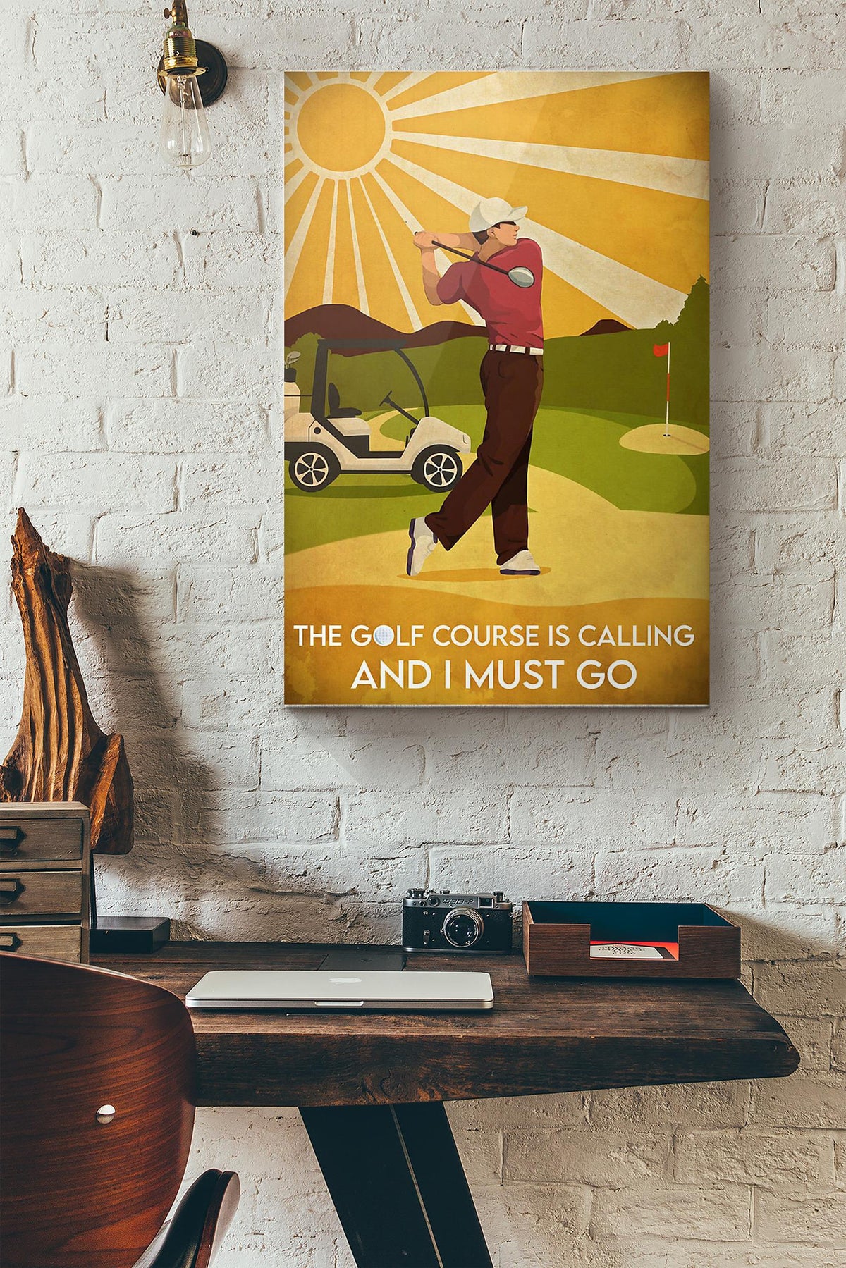The Golf Course Is Calling And I Must Go Canvas Ideas, Canvas Hanging Prints,  Gift Idea Framed Prints, Canvas