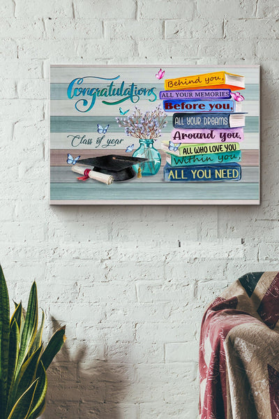 Teacher Congratulation Class Of Year Canvas Ideas, Canvas Hanging Prints,  Gift Idea Framed Prints, Canvas