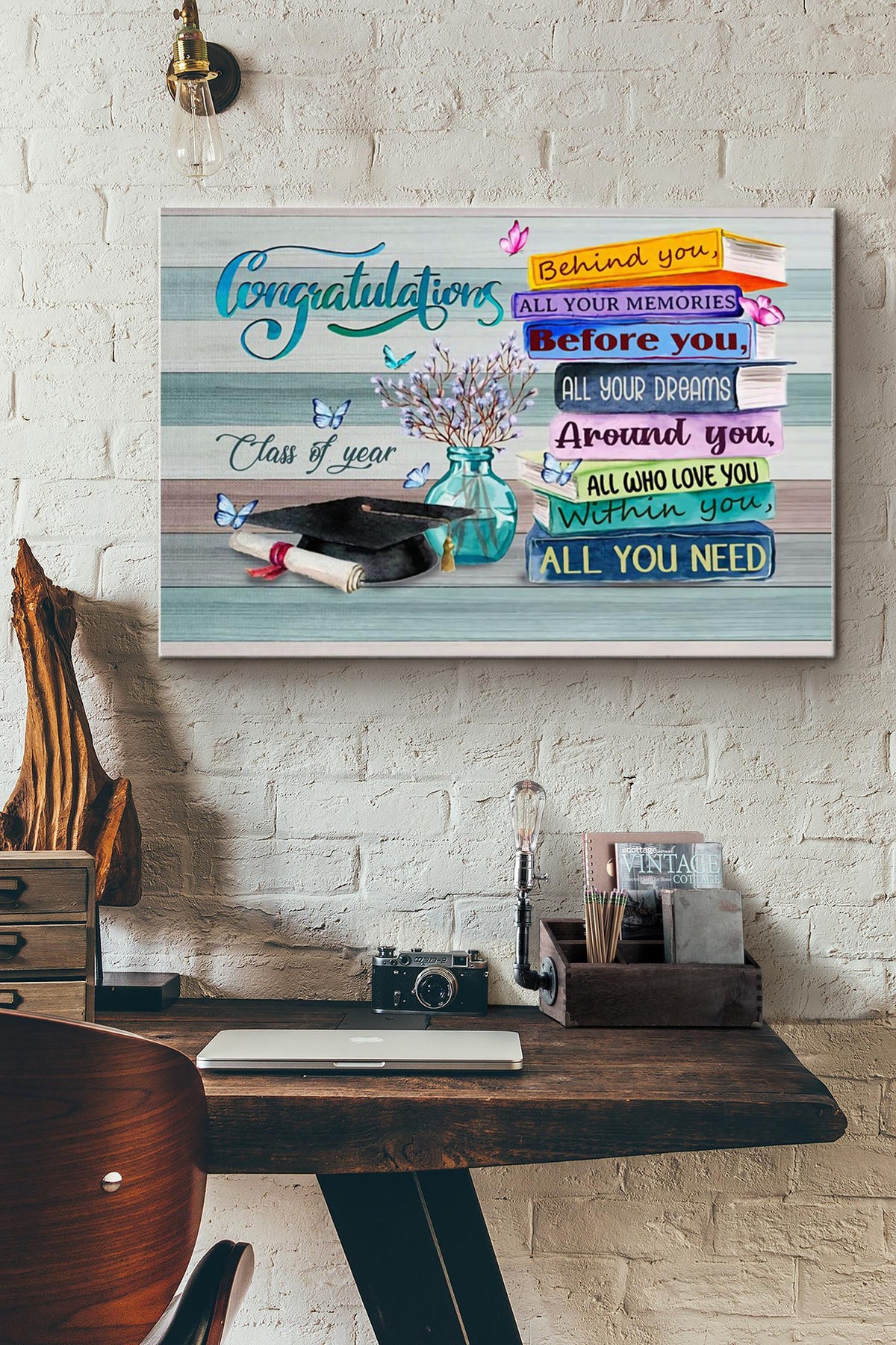 Teacher Congratulation Class Of Year Canvas Ideas, Canvas Hanging Prints,  Gift Idea Framed Prints, Canvas