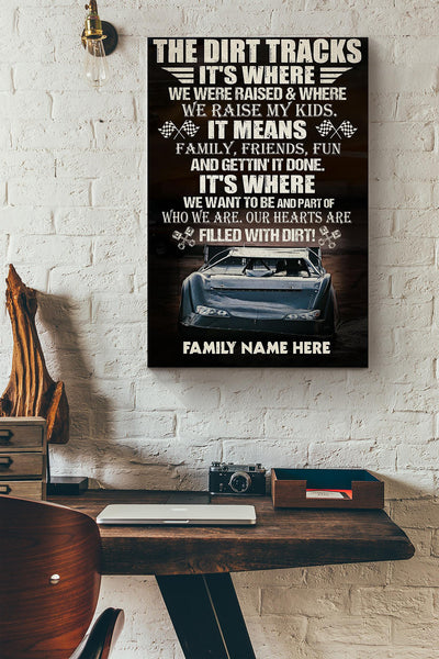 The Sirt Tracks Its Where We Were Raised And Where Ww Raise My Kids Car Race Custom Canvas Ideas, Canvas Hanging Prints,  Gift Idea Framed Prints, Canvas