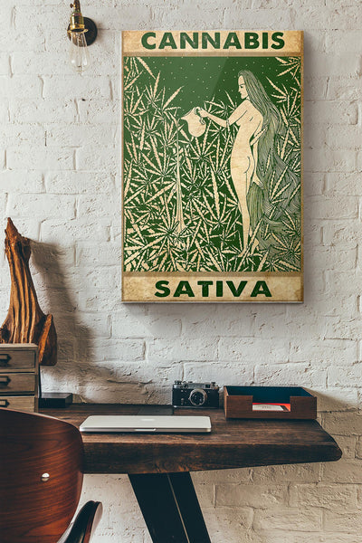 Weed Cannabis Sativposter Canvas Ideas, Canvas Hanging Prints,  Gift Idea Framed Prints, Canvas