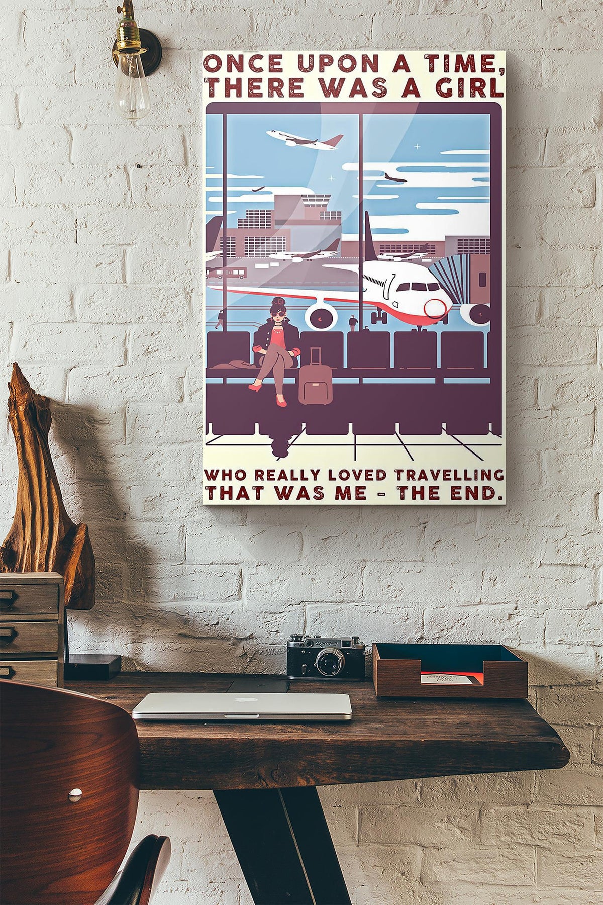 There Was A Girl Who Really Loved Traveling Canvas Ideas, Canvas Hanging Prints,  Gift Idea Framed Prints, Canvas