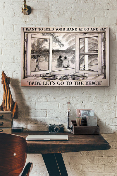 Window View Gay Couple Go To The Beach Canvas Ideas, Canvas Hanging Prints,  Gift Idea Framed Prints, Canvas