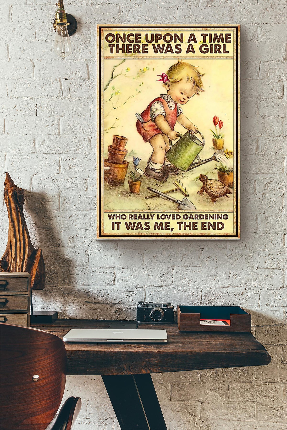 There Was A Girl Who Really Loved Gardening It Was Me Canvas Ideas, Canvas Hanging Prints,  Gift Idea Framed Prints, Canvas