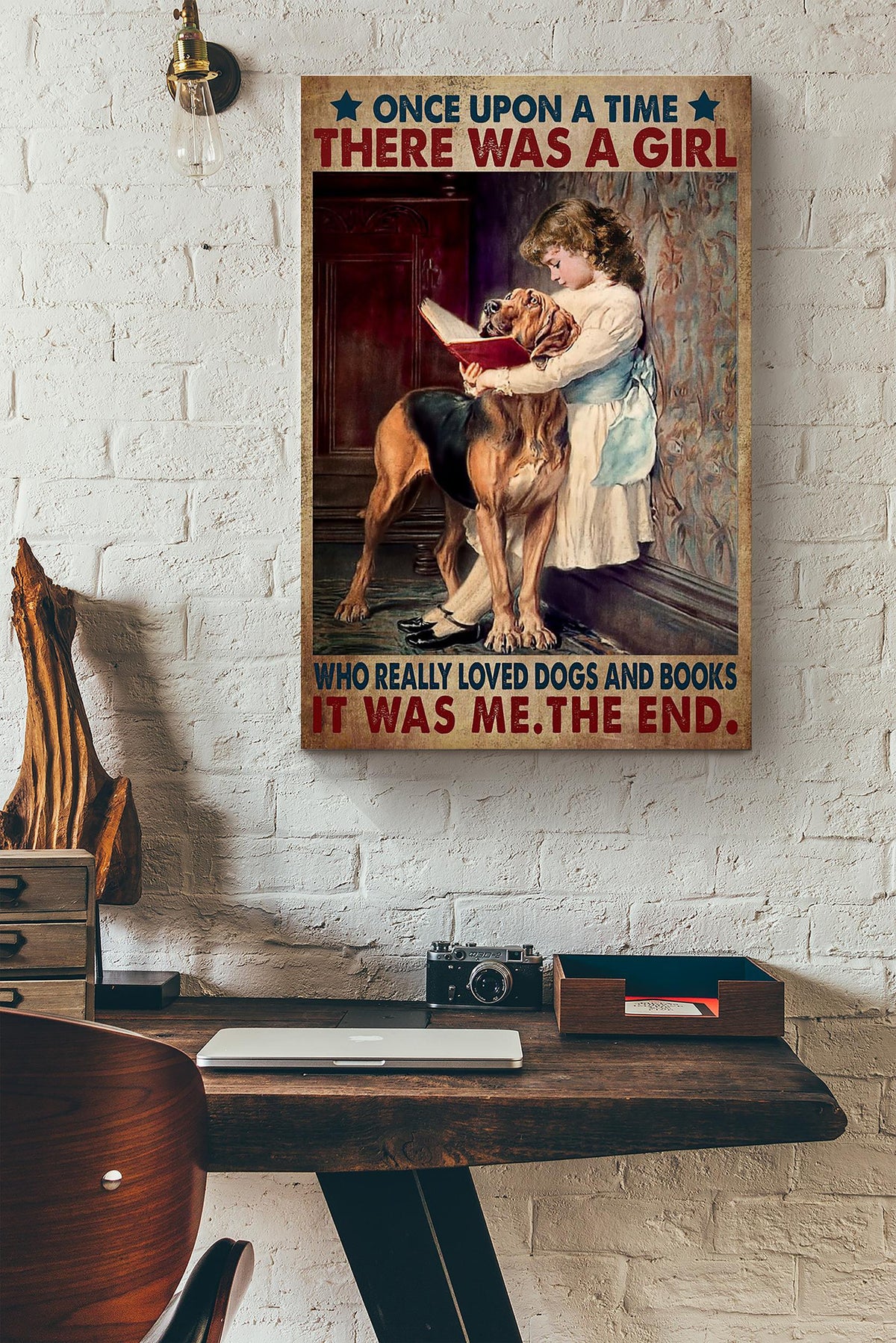 There Was A Girl Who Really Loved Golden Retriever Dogs And Book It Was Me Canvas Ideas, Canvas Hanging Prints,  Gift Idea Framed Prints, Canvas