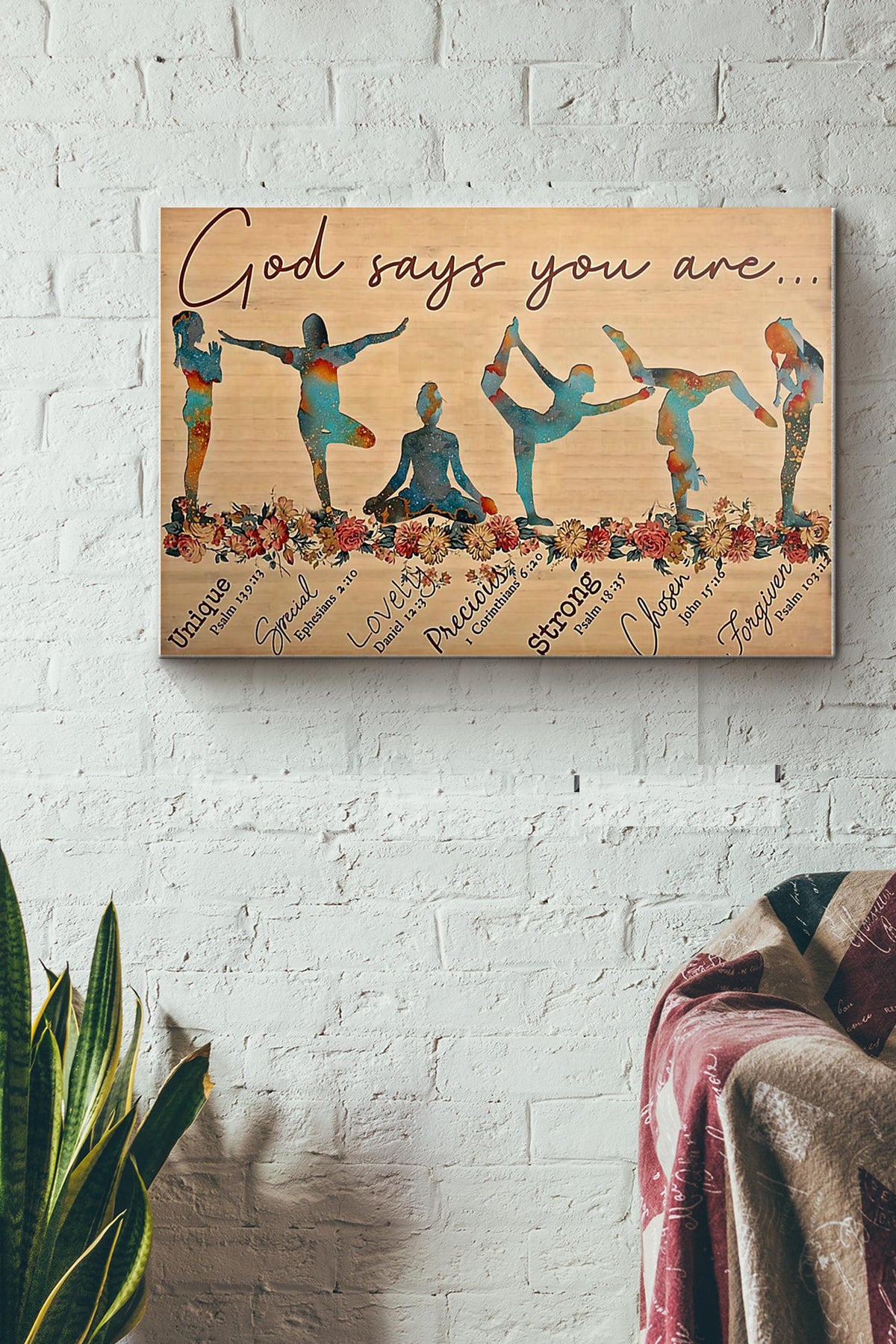 Yoga God Says You Are Canvas Ideas, Canvas Hanging Prints,  Gift Idea Framed Prints, Canvas