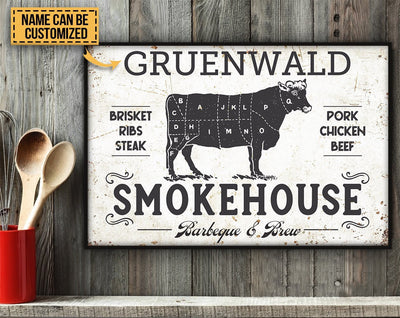 Aeticon Gifts Personalized Bbq Smokehouse Canvas