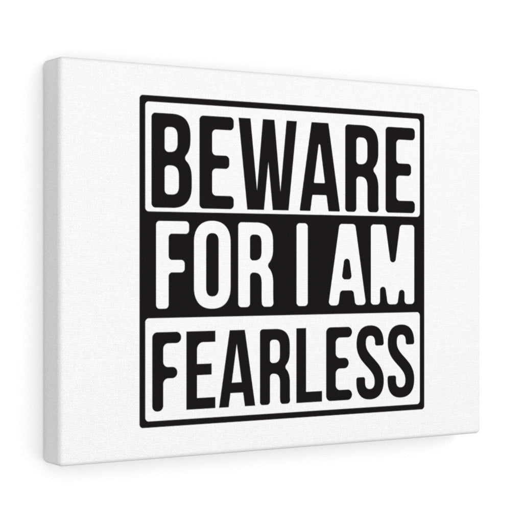Scripture Canvas I Am Fearless Christian Wall Art Meaningful Home Decor Gifts Unique Housewarming Gift Ideas Framed Prints, Canvas