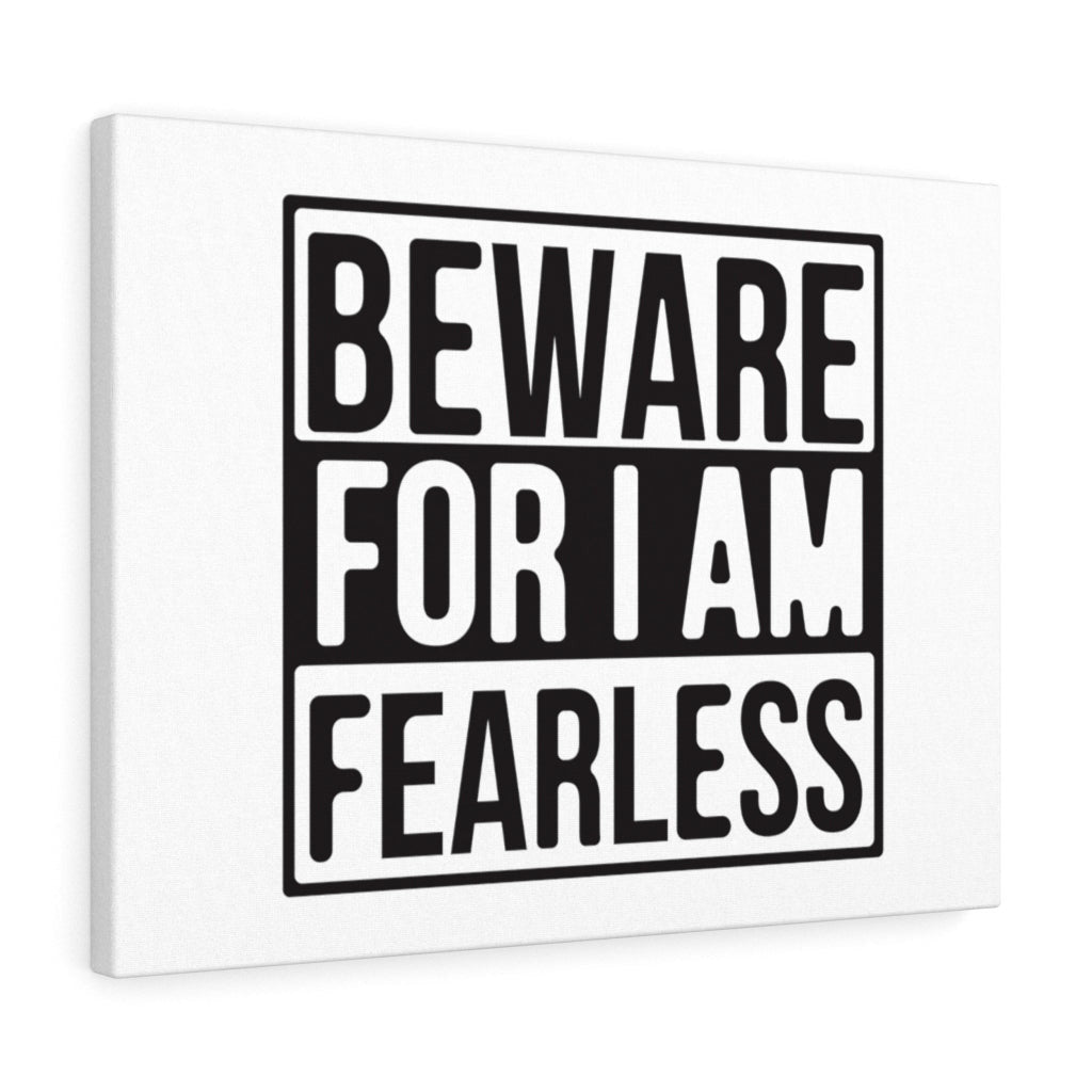 Scripture Canvas I Am Fearless Christian Wall Art Meaningful Home Decor Gifts Unique Housewarming Gift Ideas Framed Prints, Canvas