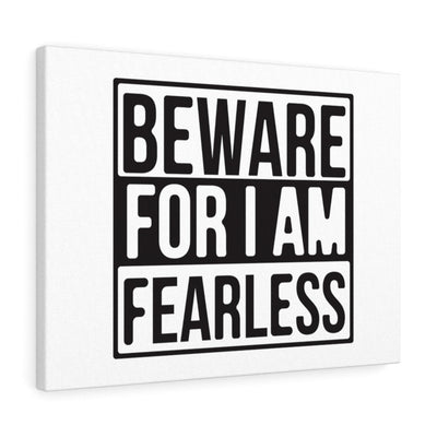 Scripture Canvas I Am Fearless Christian Wall Art Meaningful Home Decor Gifts Unique Housewarming Gift Ideas Framed Prints, Canvas