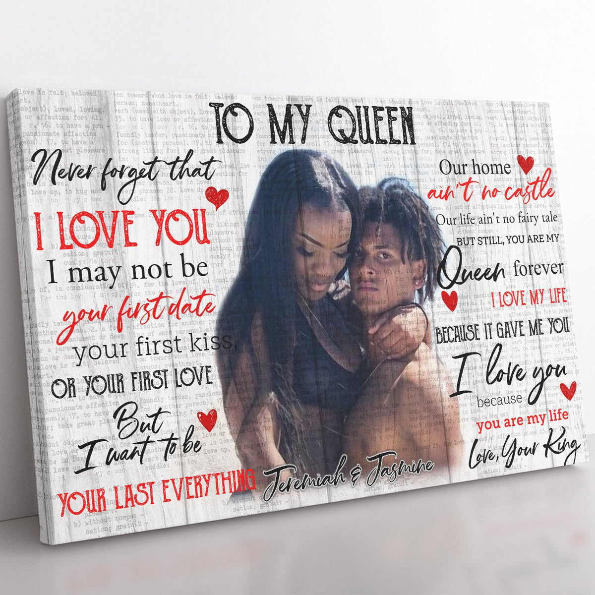 To My Black Queen Home Decor Wall Art Gift Ideas Gift Ideas, I Want to be Your Last Home Decor Wall Art Gift Ideas, You're My Life Home Decor Wall Art Gift Ideas for Black Wife Framed Prints, Canvas