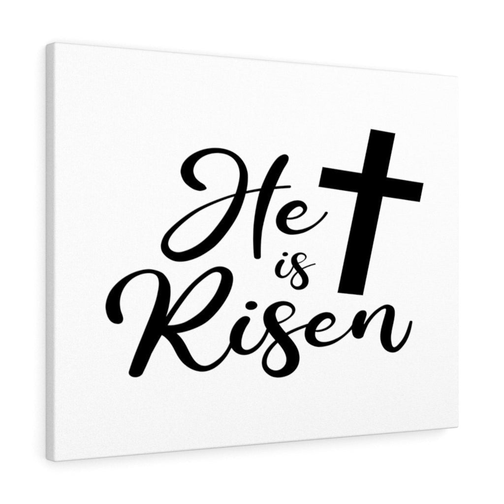 Scripture Canvas He Is Risen Christian Wall Art Bible Verse Meaningful Home Decor Gifts Unique Housewarming Gift Ideas Framed Prints, Canvas