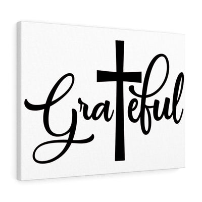 Scripture Canvas Grateful Christian Wall Art Meaningful Home Decor Gifts Unique Housewarming Gift Ideas Framed Prints, Canvas