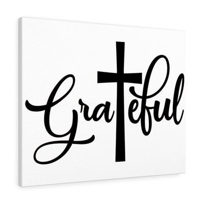 Scripture Canvas Grateful Christian Wall Art Meaningful Home Decor Gifts Unique Housewarming Gift Ideas Framed Prints, Canvas