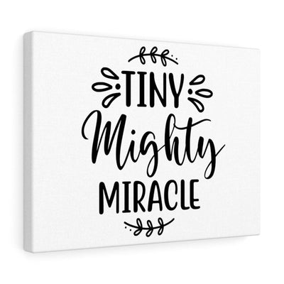 Scripture Canvas Tiny Mighty Miracle Christian Wall Art Meaningful Home Decor Gifts Unique Housewarming Gift Ideas Framed Prints, Canvas