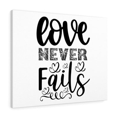 Scripture Canvas Love Never Fails Christian Wall Art Meaningful Home Decor Gifts Unique Housewarming Gift Ideas Framed Prints, Canvas