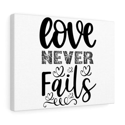 Scripture Canvas Love Never Fails Christian Wall Art Meaningful Home Decor Gifts Unique Housewarming Gift Ideas Framed Prints, Canvas